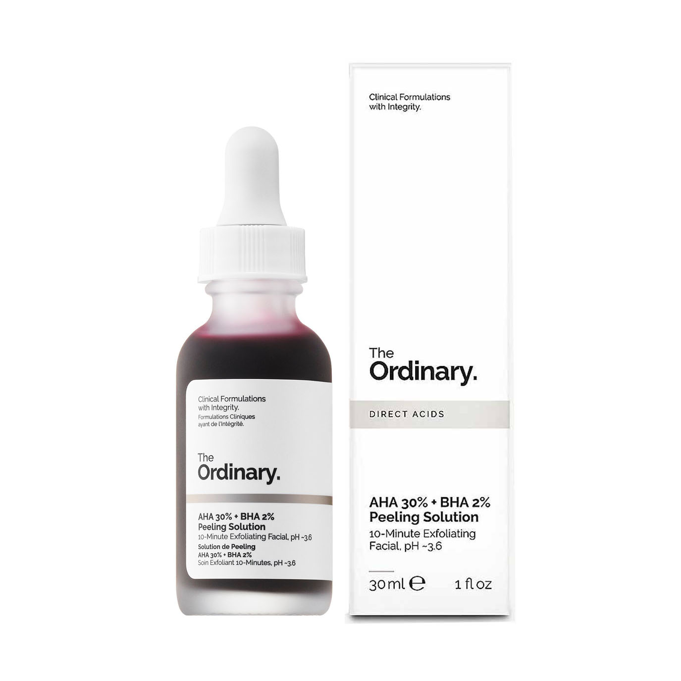 The ordinary AHA 30% + BHA 2% peeling solution-30ml