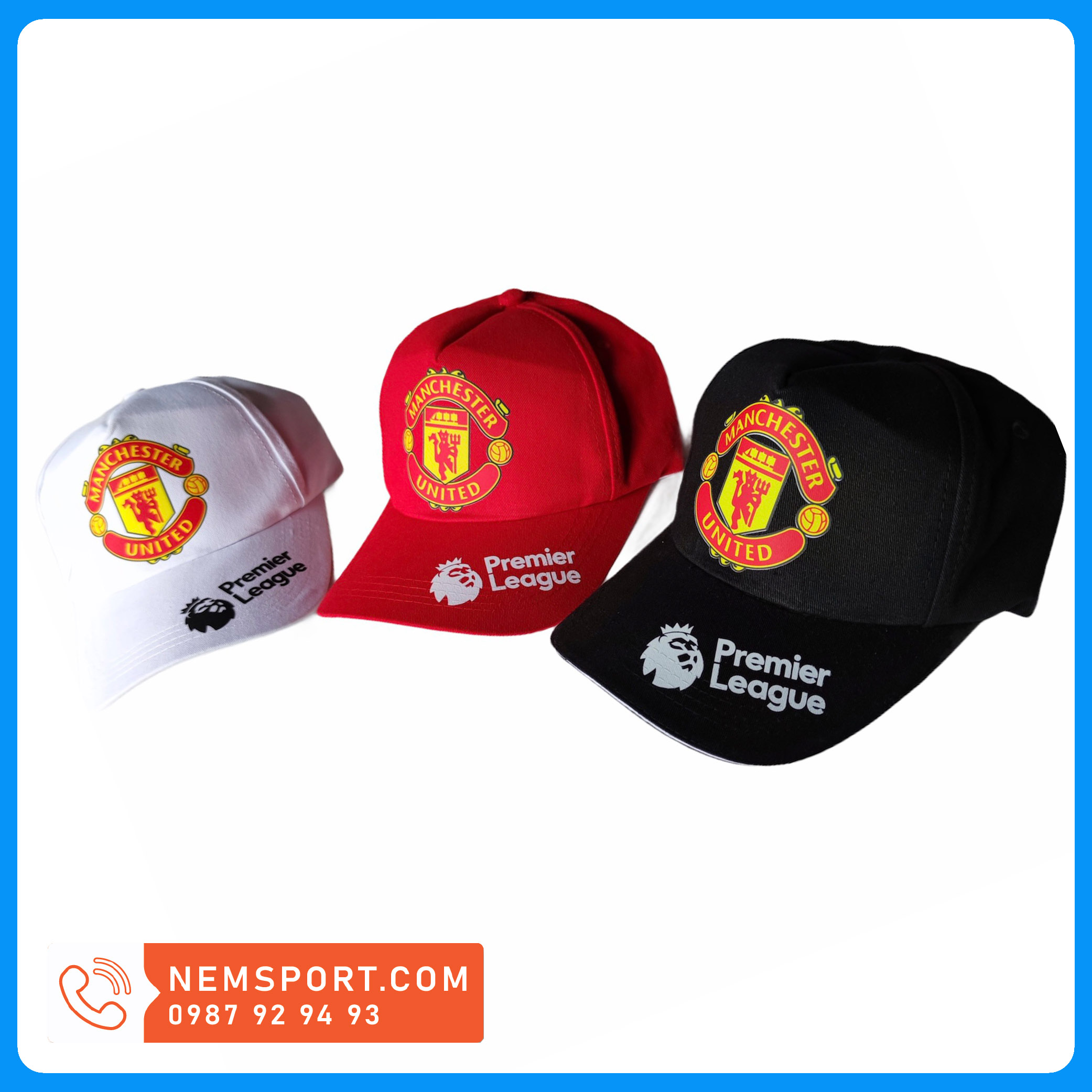 Nón thể thao clb manchester united mới, mũ thể thao nam nữ clb mu đủ màu đẹp