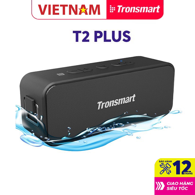 Tronsmart Element T2 Plus Loa Bluetooth 5.0 ngoài trời chống thấm nước IPX7 20W chơi nhạc tối đa 24 giờ dùng cho điện thoại máy tính bảng -  Hãng phân phối chính thức