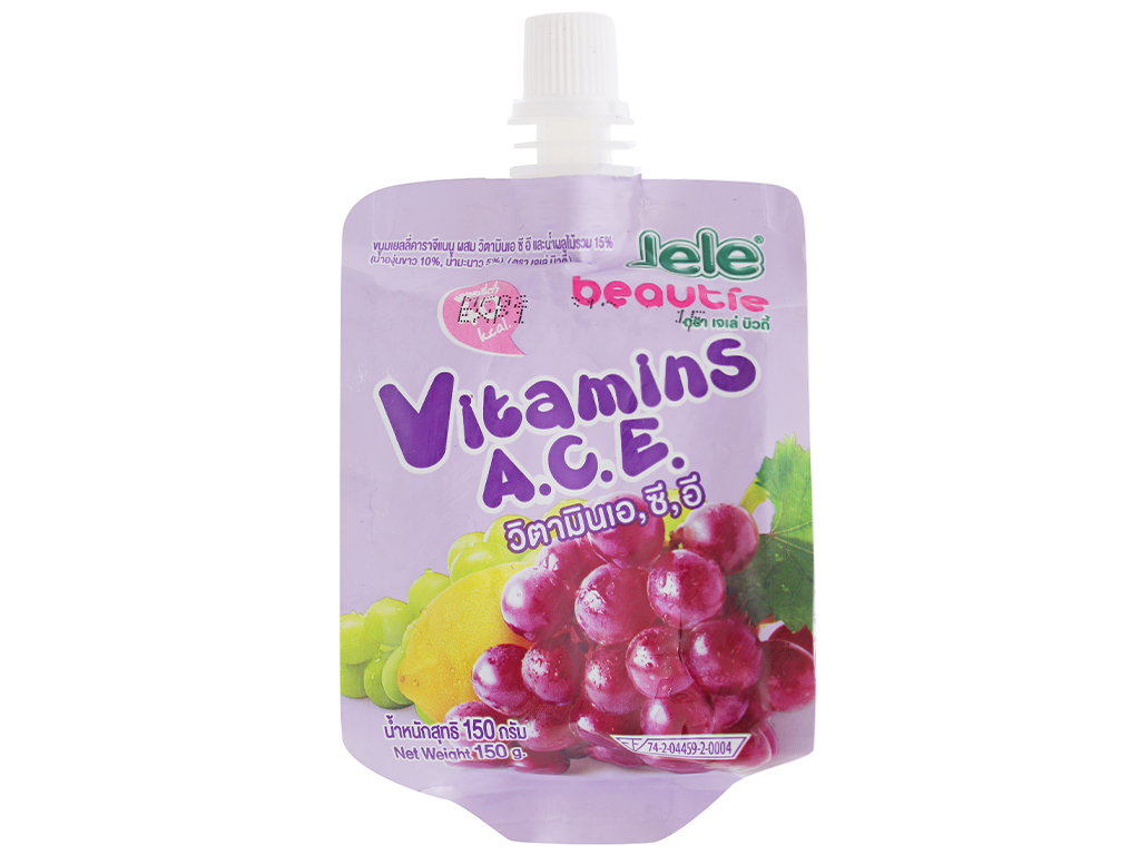 Siêu thị WinMart - Nước ép trái cây thạch Jele Beautie Vitamin A, C, E gói