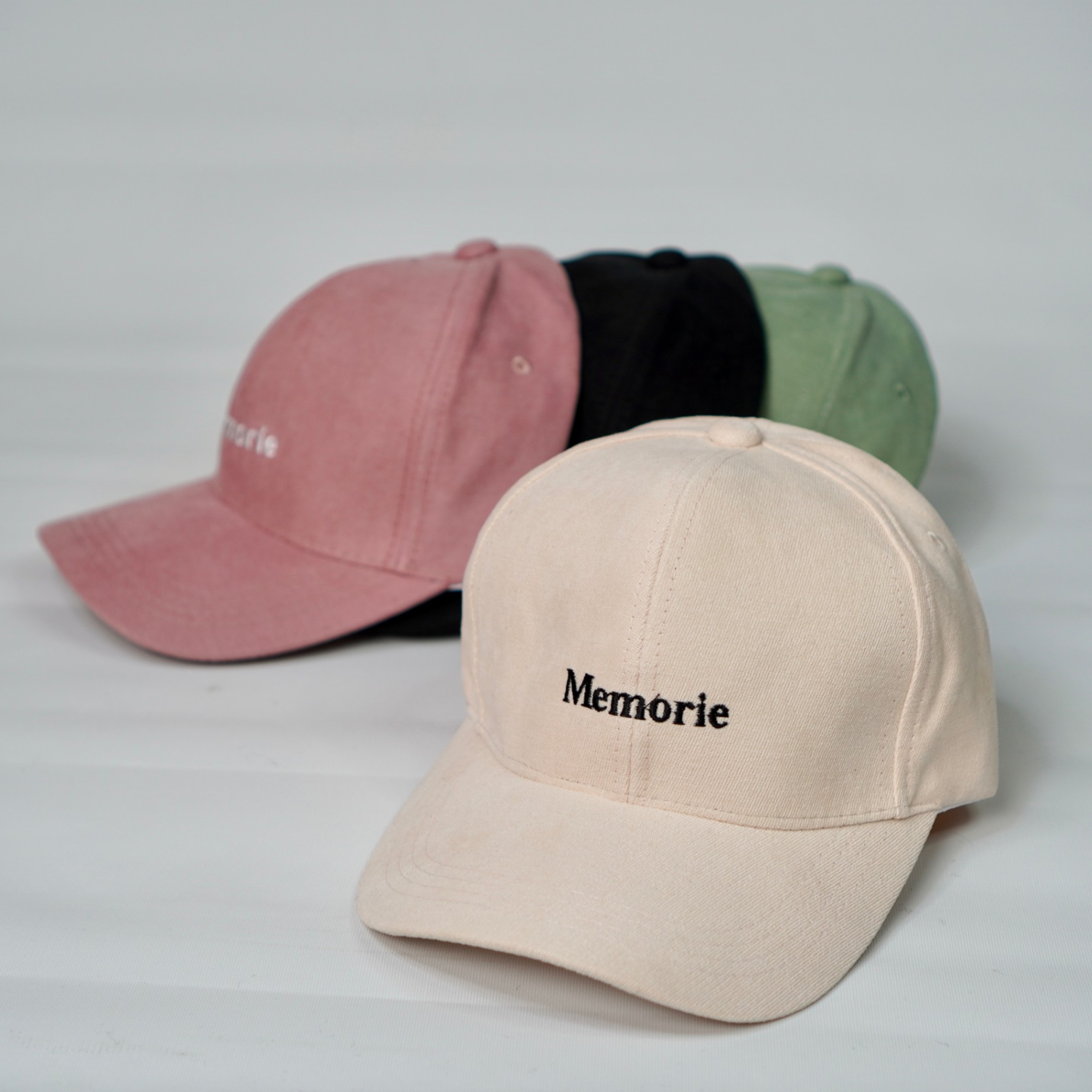 Mũ lưỡi trai - Nón kết thêu chữ Memorie phong cách Ulzzang form unisex nam nữ