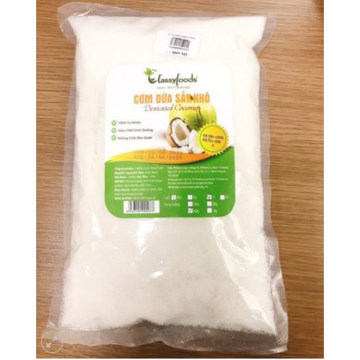 Cơm Dừa Sấy Khô dạng Mịn ClassyFood gói 1kg