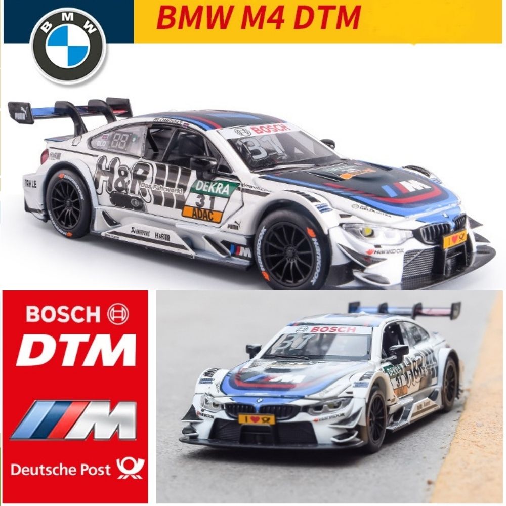 Ô tô mô hình bmw m4 dtm tỉ lệ 1:32 màu trắng. mô hình siêu xe, mô hình xe đua bmw