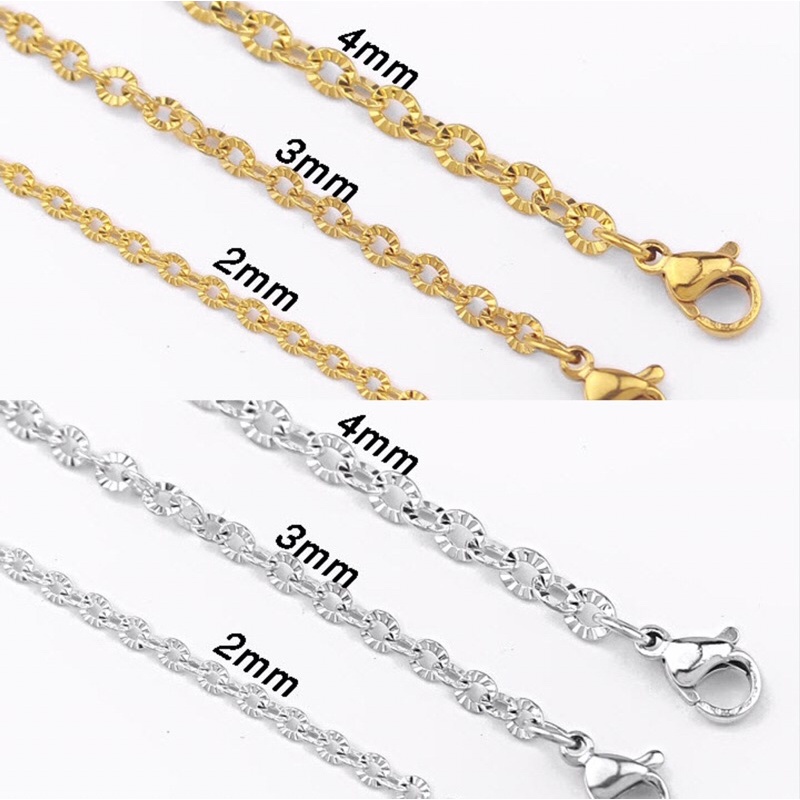 Dây chuyền lắc tay công cam kết không đen không gỉ k bay màu Kami