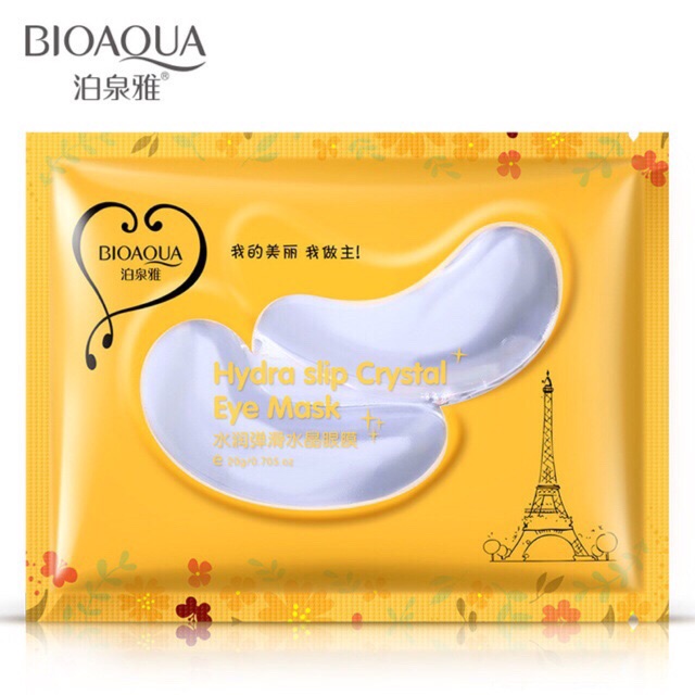 Mặt nạ mắt Hydra Slip Crystal Eye Mask Bioaqua cam kết sản phẩm đúng mô tả chất lượng đảm bảo