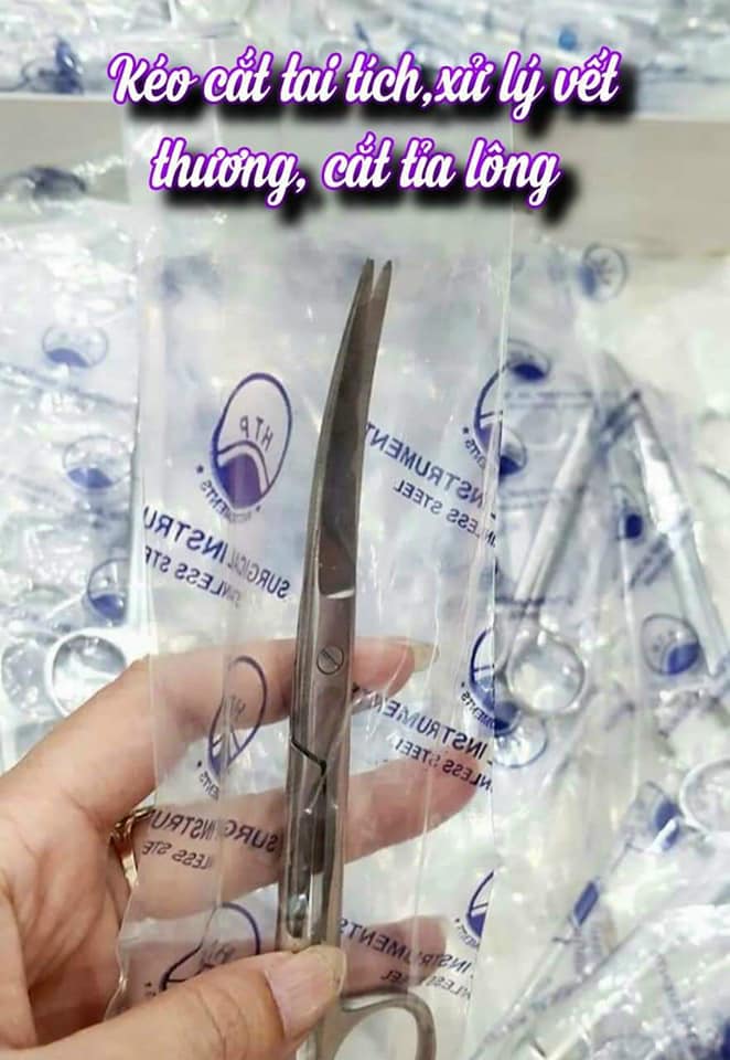 Kéo cắt tai tích, cắt lông cho Gà