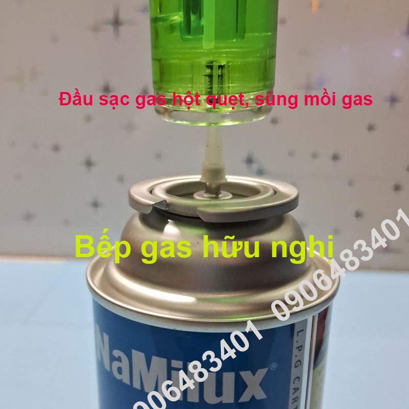 20 Đâu bơm gas bật lửa, bơm hột quẹt gas bằng bình gas mini