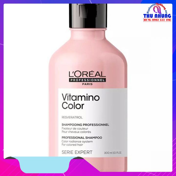 [HCM][LOREAL CHÍNH HÃNG] DẦU GỘI L'OREAL VITAMINO COLOR RESVERATROL 2021 GIỮ MÀU TÓC NHUỘM