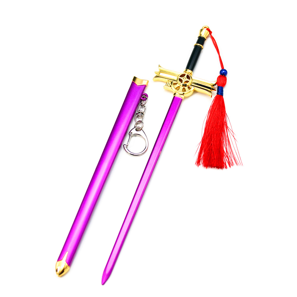 Móc khóa mô hình Mikaela Hyakuya Sword 22cm - tặng đế 2 tầng - Owari no Seraph - Baystore