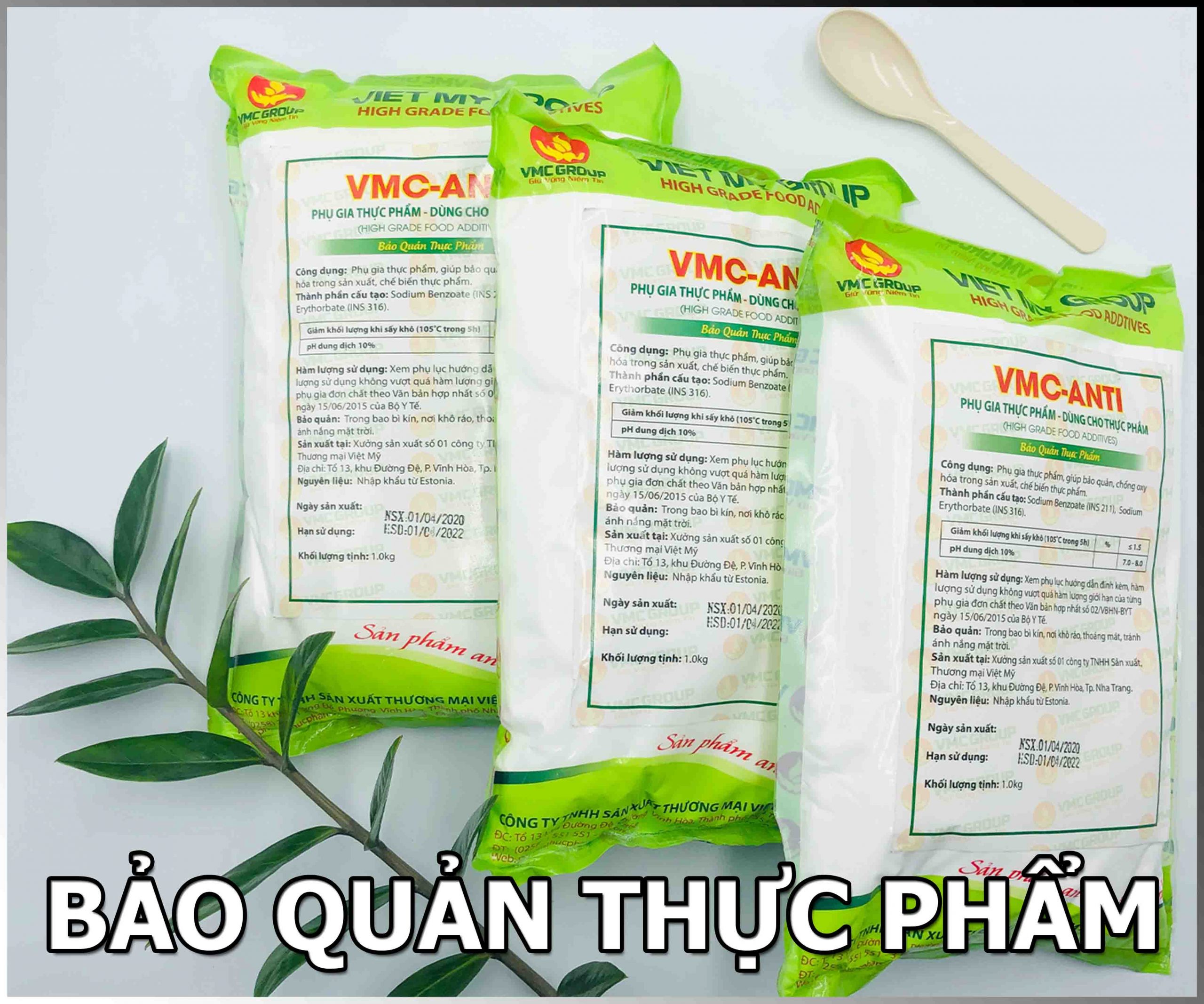 1kg vmc anti chất bảo quản cho các sản phẩm được làm từ tinh bột
