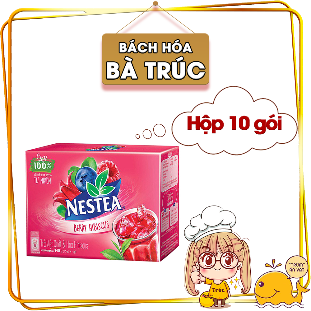 Trà Việt Quất Và Hoa Atiso Đỏ Nestea Hộp 10 Gói x 14g