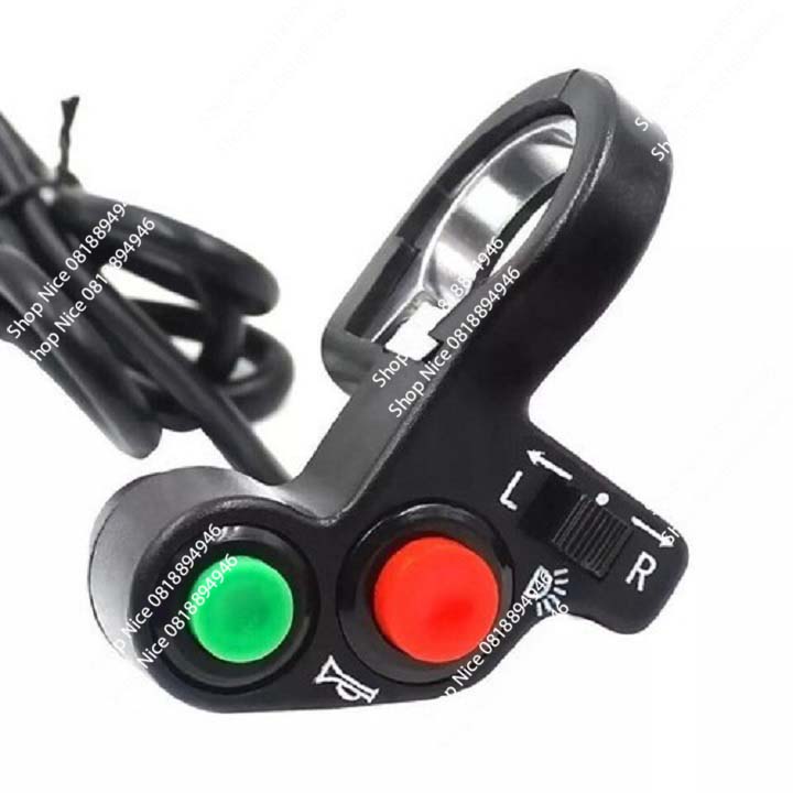 Cùm công tắc xe máy gắn ghi đông 3 nút passing on off xi nhan mẫu 2