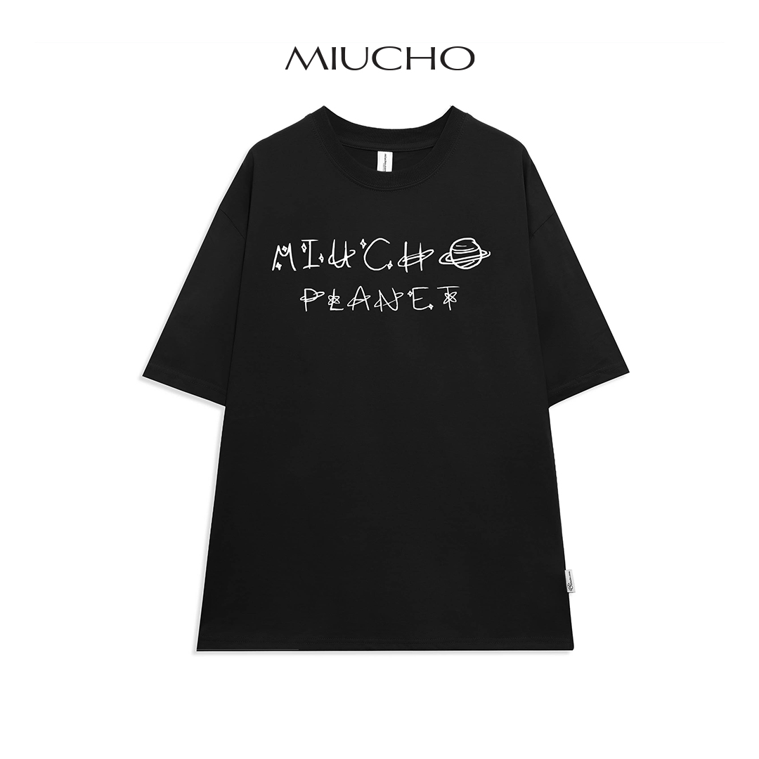 Áo thun nữ form rộng đẹp tay lỡ kiểu hàn quốc, Áo thun nữ form rộng unisex vải cotton AT208 Miucho basic