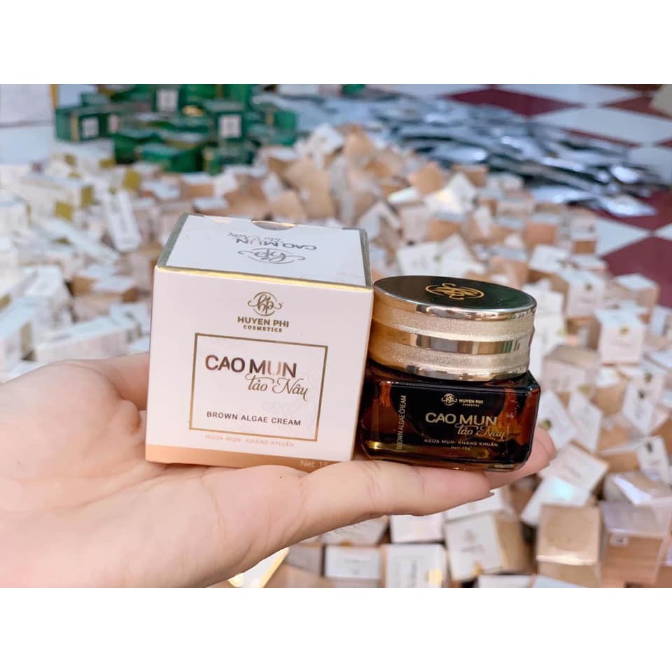 CAO MỤN TẢO NÂU HUYỀN PHI [MUA 1 Tặng 1] (GIÁ SỈ) Tặng bông rửa mặt, Cao mụn tảo nâu thảo dược thiên nhiên,ngừa mụn kháng khuẩn đánh bay mụn, không xưng không đau. CAM KẾT HÀNG CHÍNH HÃNG