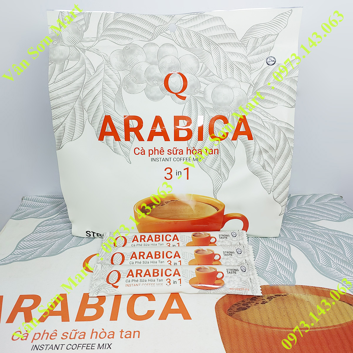 Cà phê sữa Arabica Trần Quang bịch lớn 1.2Kg