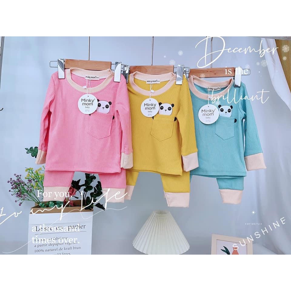 4kg - 18kg bộ dài tay chất thun gân, gân tăm cho bé trai hoặc bé gái