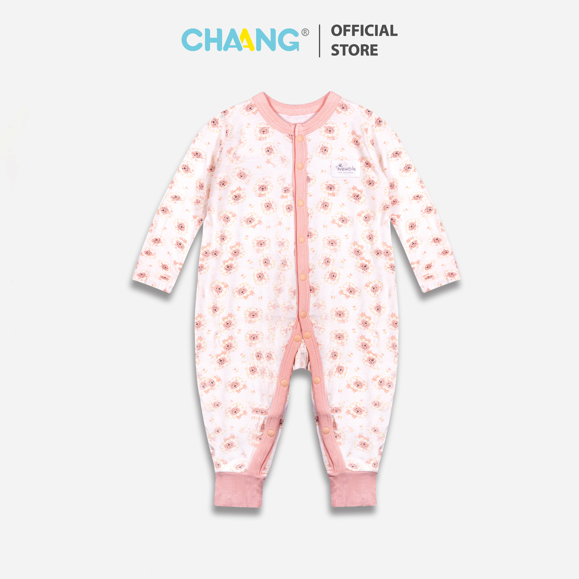 Bộ body cúc giữa cho bé Tigger sư tử hồng Chaang