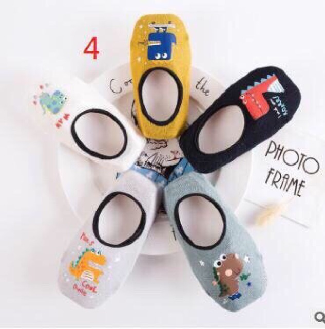 Combo 05 đôi tất hài chống trơn cho bé tập đi