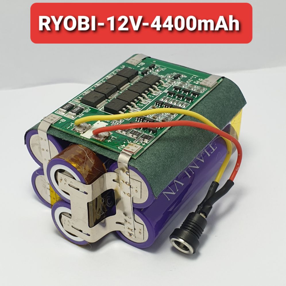Achun.vn - khối pin ryobi-3s-12v - 4400mah xả 40a dùng cell tianl vn