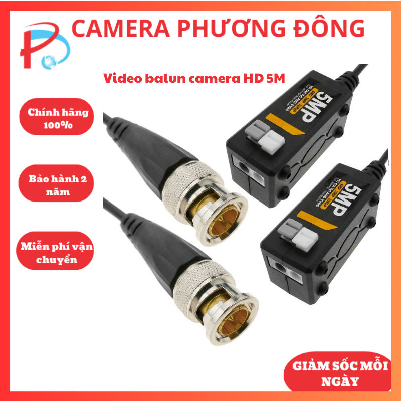 Video balun camera HD 5.0Mp lõi đồng, chất lượng cao, chống nhiễu