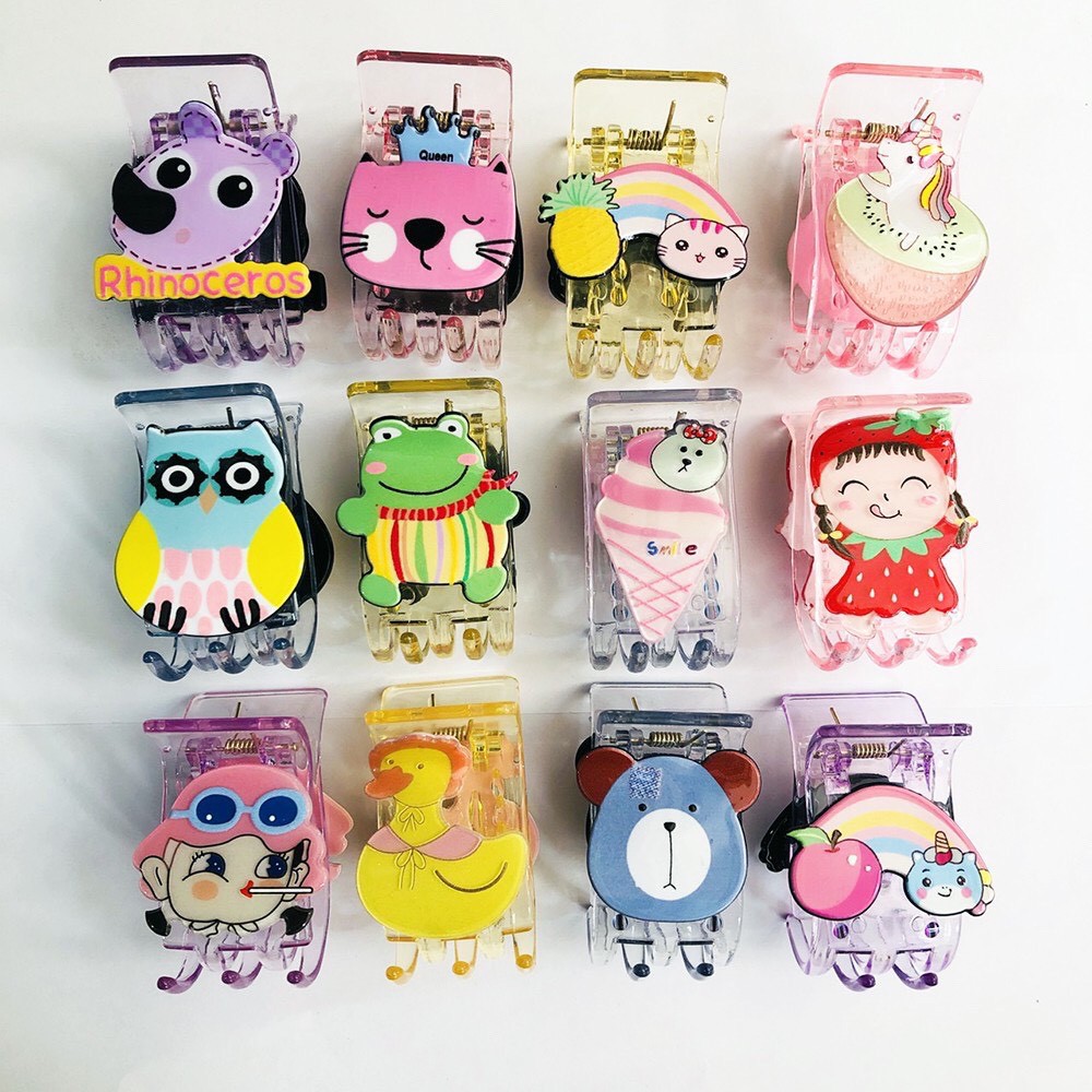 Kẹp càng cua 5 răng loại đẹp hoa quả siêu cute | video thật | shop beecow