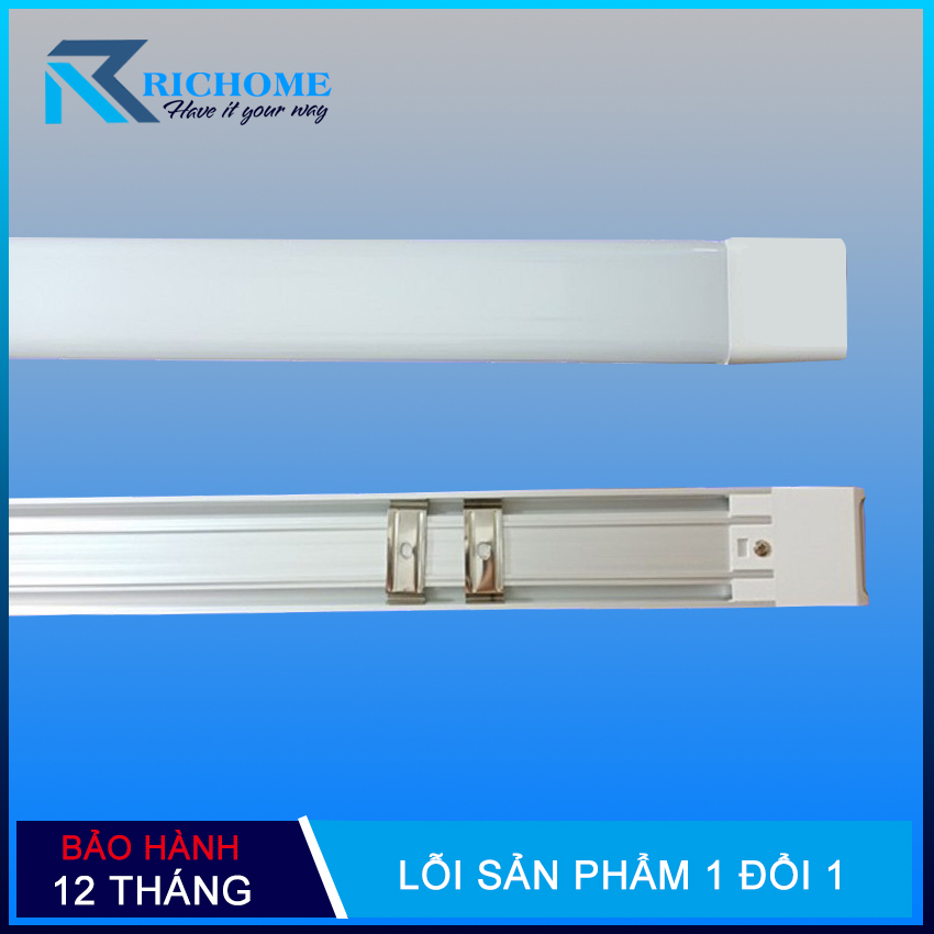 Đèn led tuýp máng đôi 40w Hopell 1.2 mét