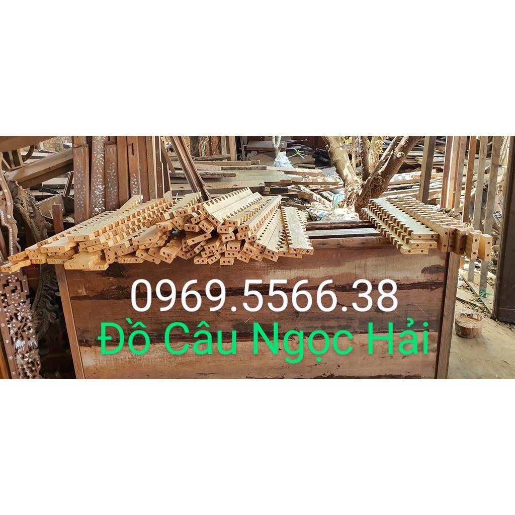Kệ đựng cần câu bằng gỗ thông nhập khẩu 24 lỗ và 28 lỗ - đồ câu ngọc hải