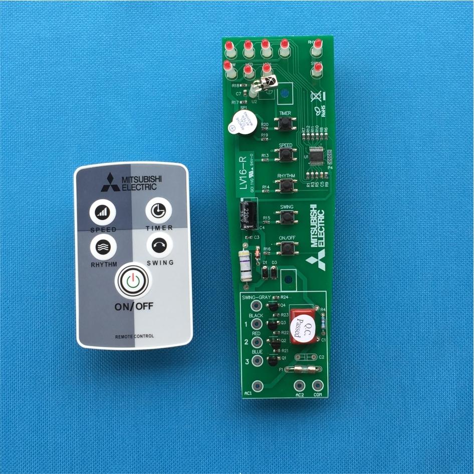 Combo bộ điều khiển quạt từ xa và mạch Quạt Cây Mitsubishi ( đã có pin )