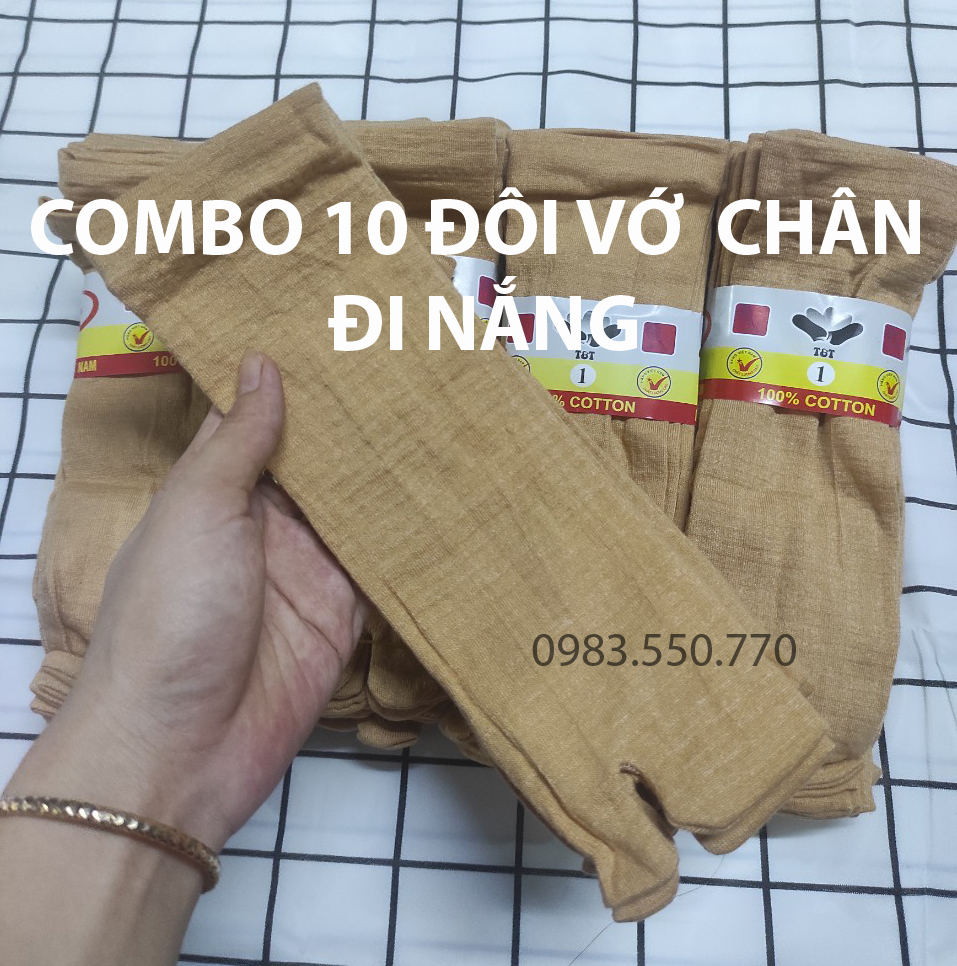 10 đôi vớ chân nữ xỏ ngón, tất chân loại dày đi nắng