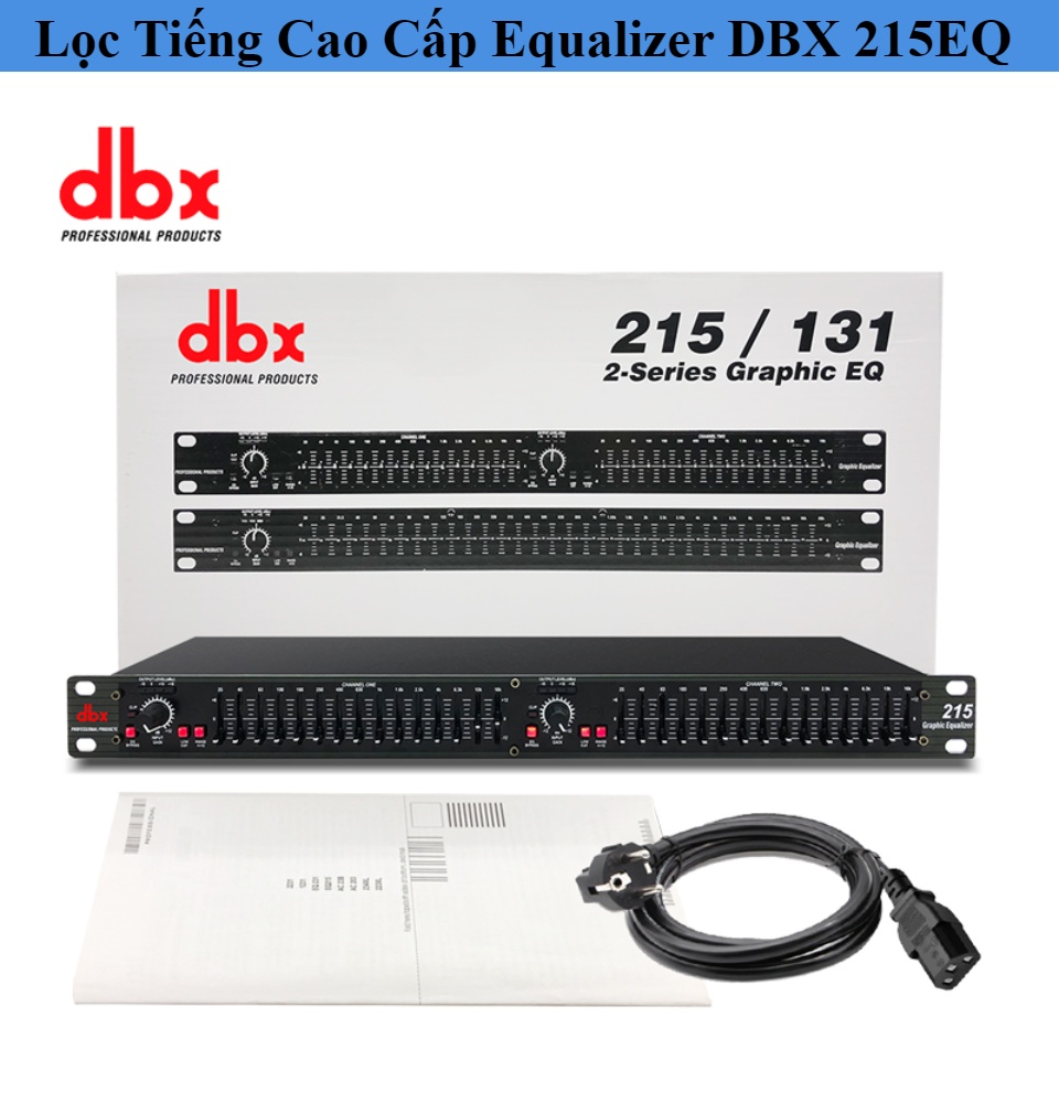 Lọc Xì Equalizer DBX 215 Thiết Bị Lọc Âm Thanh Hát Karaoke Thiết Bị Giúp Âm Thanh Trong Trẻo Chi Tiết Mạnh Mẽ Cân Bằng Tân Số Của Dàn Âm Thanh Giúp Tiếng Bass Mạnh Mẽ Tiếng Treble Chi Tiết Bảo Hành 12 Tháng