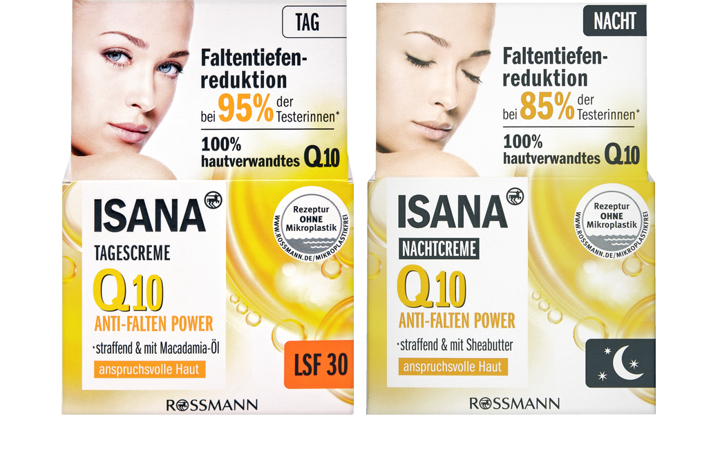 Kem dưỡng da Isana Q10 Anti Falten ngày và đêm