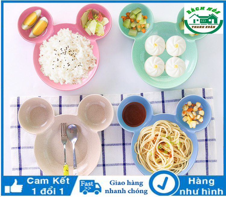 Bát lúa mạch hình chuột Mickey cho bé ăn dặm