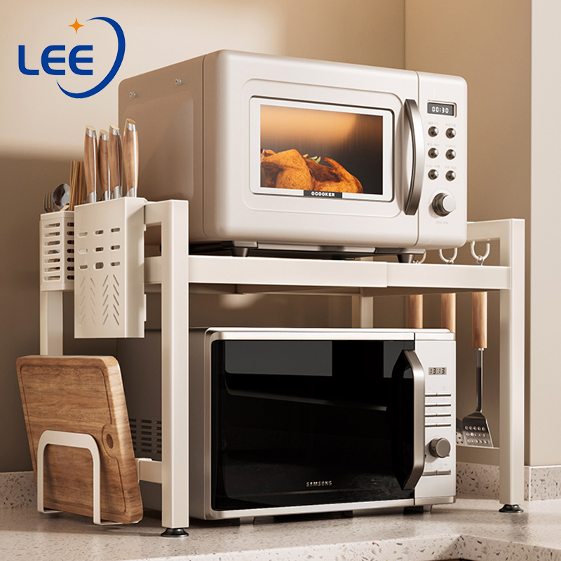 Giá Kệ Lò Vi Sóng Nhà Bếp Đồ Đa Năng 1 tầng và 2 tầng Cao Cấp Giá đựng gia vị Giá Đựng Nồi Cơm Điện Kệ đồ dùng nhà bếp có thể điều