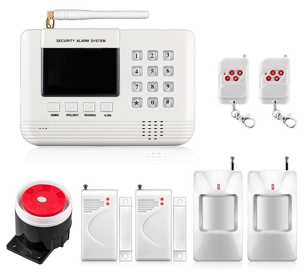 Bộ Báo Động Chống Trộm Dùng Sim GS-6000+ 1 Cửa Từ + 1 Đầu Dò Hòng Ngoại