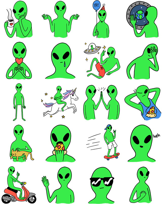 [HCM]Sticker Alien | Decal Alien chống thấm nước chất lượng cao đặc biệt "trong suốt"