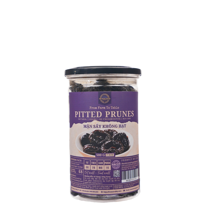 Mận sấy không hạt - seedless prune the nuts valley
