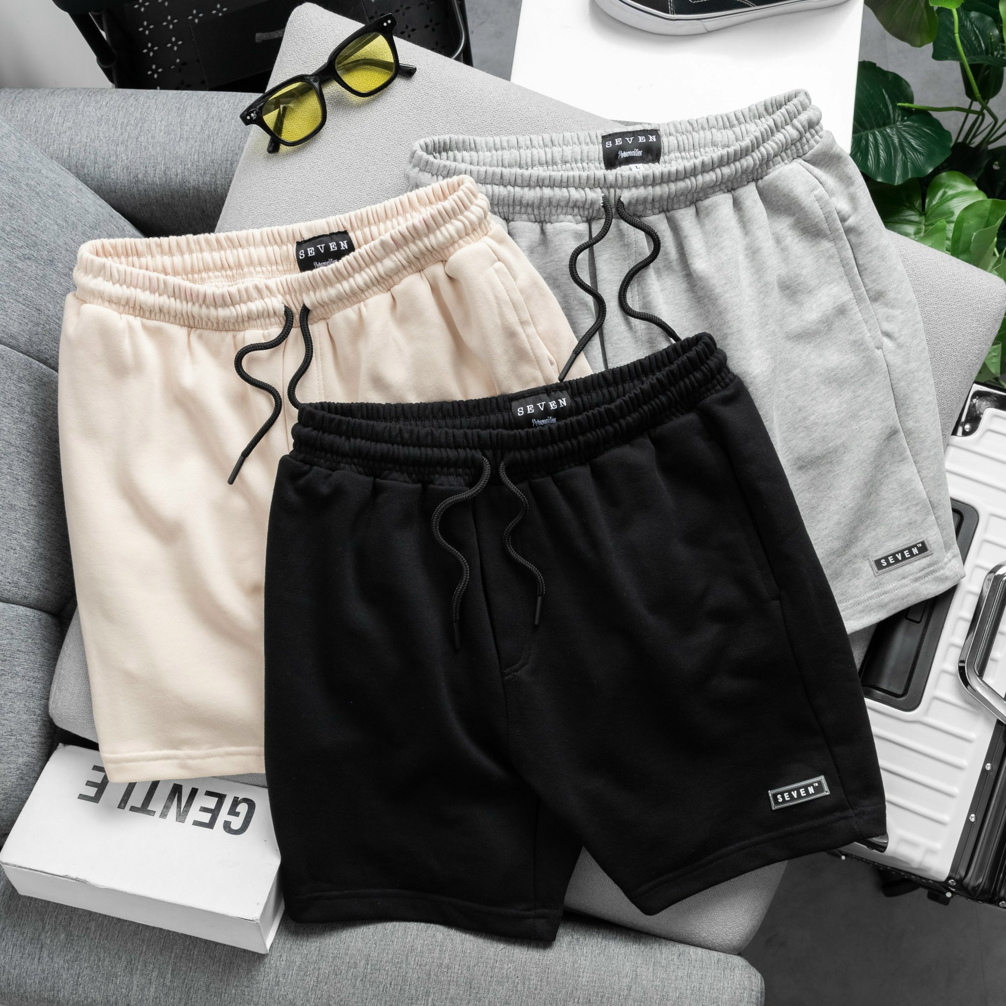 Quần short nam chất nỉ da cá SEVEN cá tính