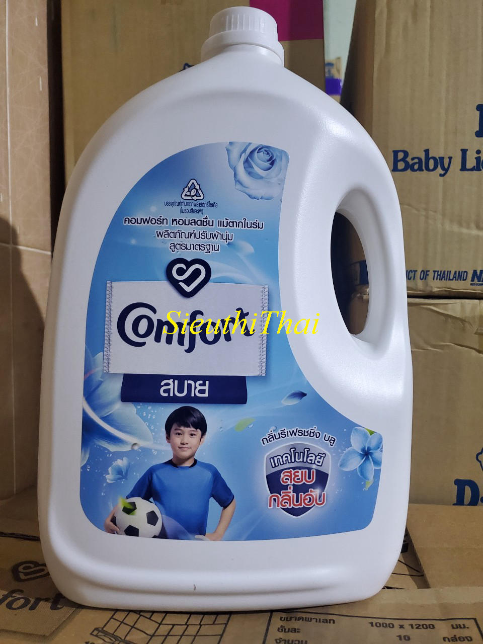 Nước xả comfort thái lan can 2800ml - màu xanh