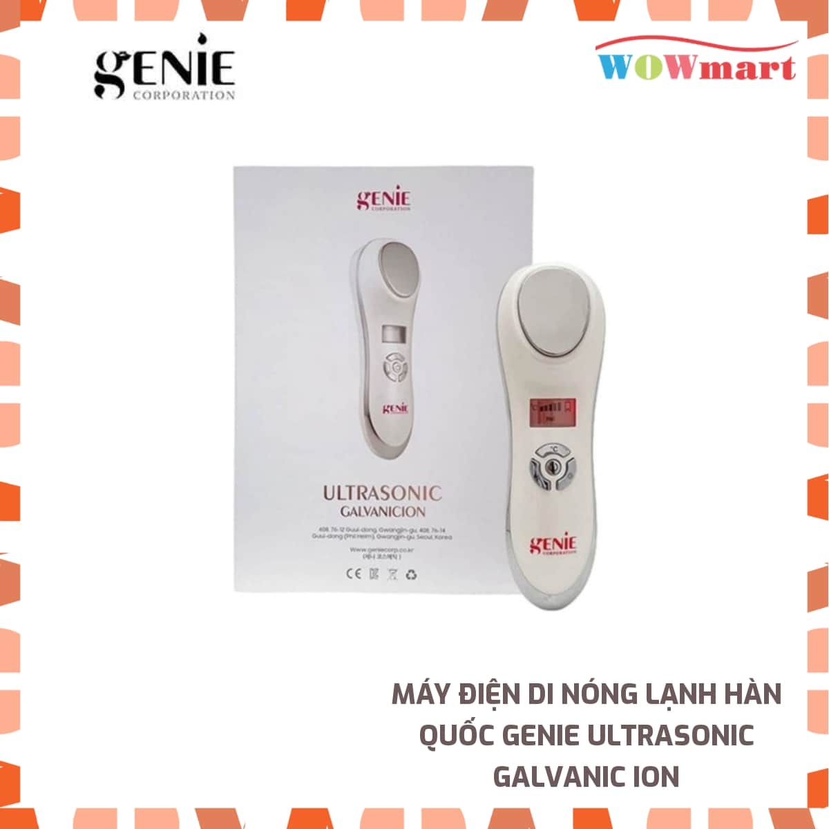 Máy điện di nóng lạnh Hàn Quốc Genie Ultrasonic Galvanic Ion - HÀN QUỐC