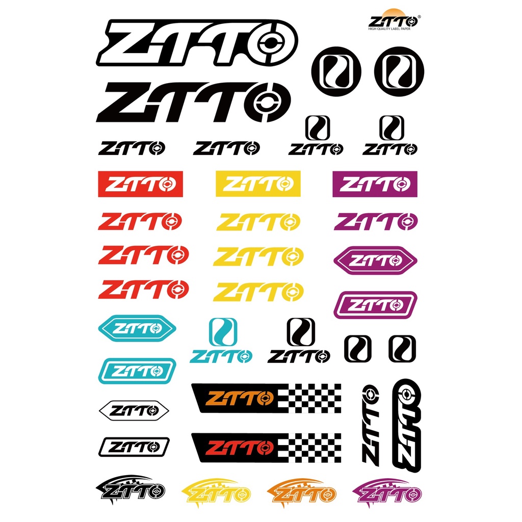 ZTTO MTB Sticker Set 4 Miếng Dán Cảnh Báo Cho Xe Đạp Leo Núi 36PCS