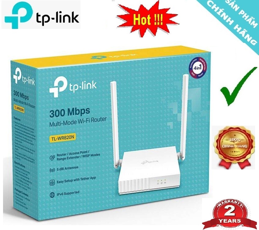 Bộ phát wifi không dây tplink wr820n tốc độ 300mbps