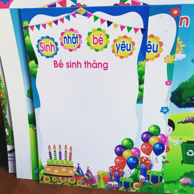 Sinh nhật của bé Đồ dùng mầm non Trang trí góc mầm non  Shopee Việt Nam