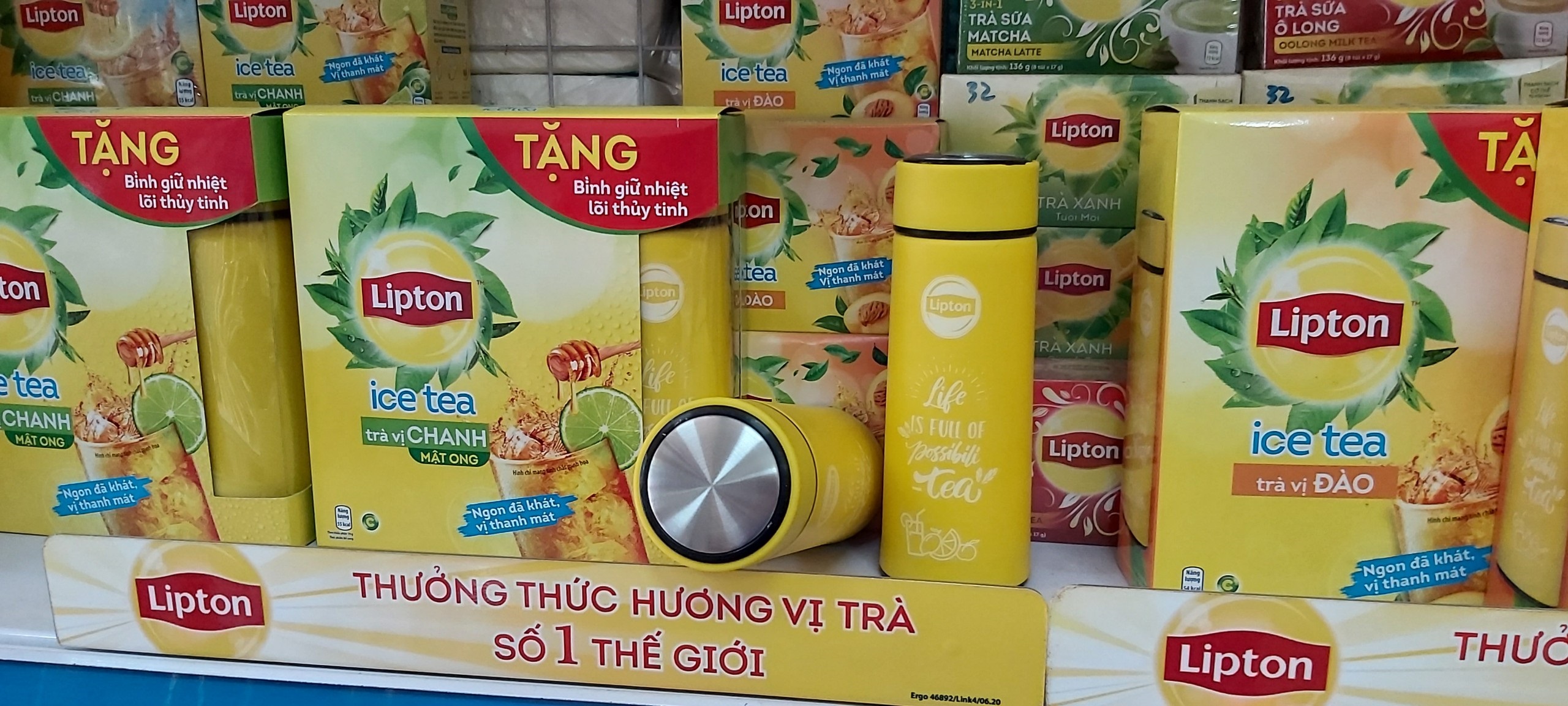 Trà lipton vị chanh mật ong - bình dung tích 400ml