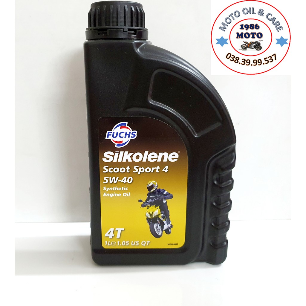 [HCM]Nhớt xe tay ga siêu cao cấp Fuchs Silkolene Scoot Sport 4 5W40 1L chất lượng đảm bảo an toàn đến sức khỏe người sử dụng