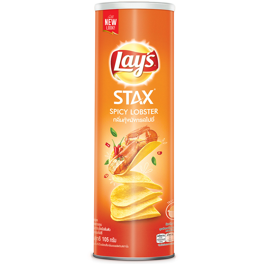Snack lay's stax thái vị tôm hùm nướng 105g