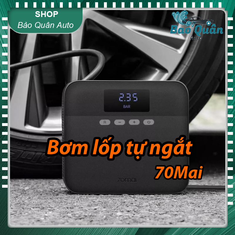 Máy bơm lốp ô tô 12v tự ngắt xiaomi 70mai lite midrive tp03