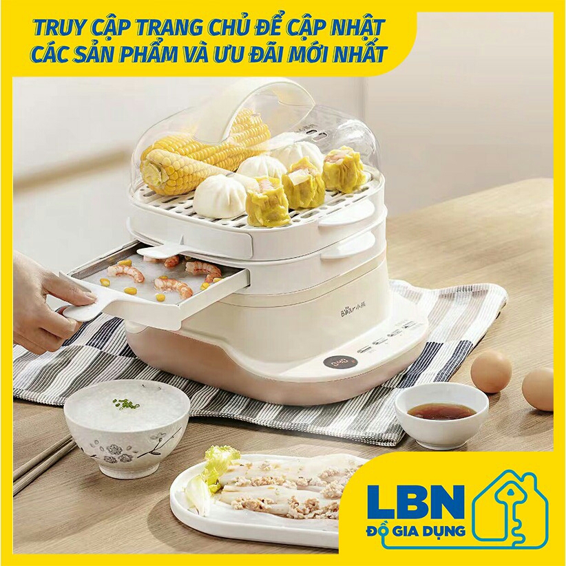 MÁY LÀM BÁNH CUỐN BÁNH PHỞ CUỐN MÁY HẤP LUỘC MINI ĐA CHỨC NĂNG BEAR CFJ-A30G1