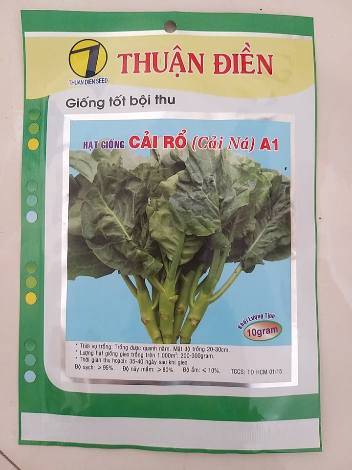 Hạt giống cải rổ A1 Thuận Điền gói 10 gam