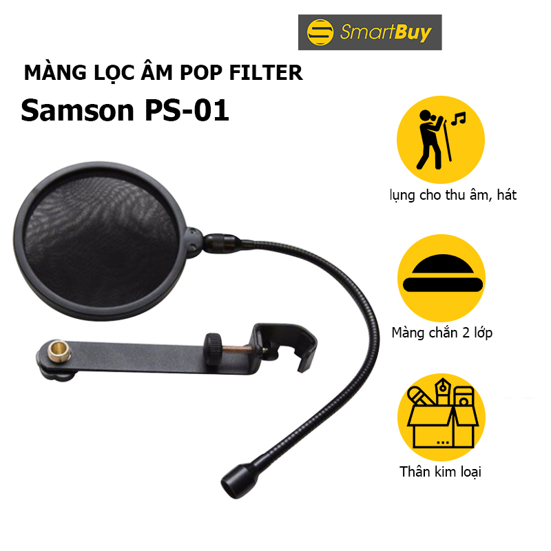 Màng lọc âm pop filter samson ps-01- hàng chính hãng