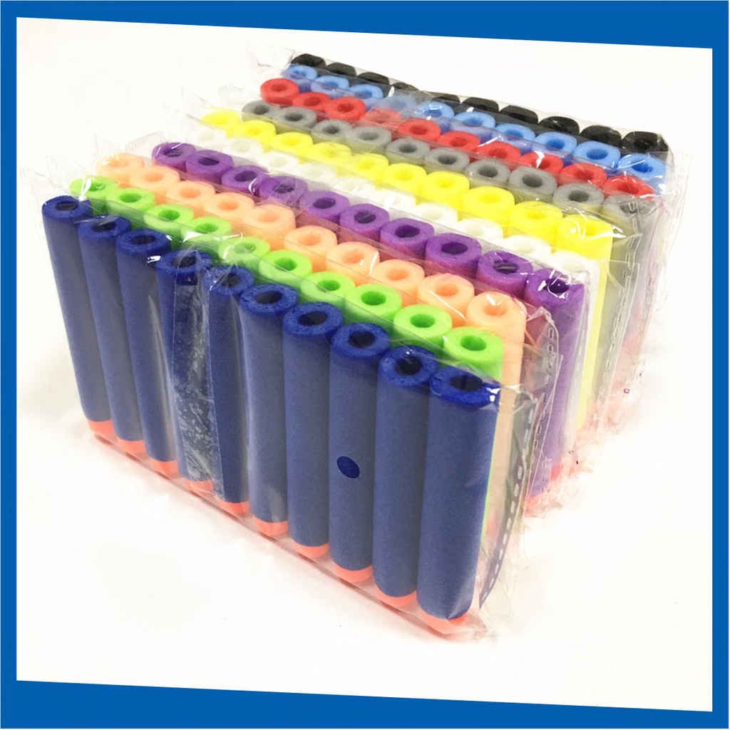 Set 50 que xốp mềm 7.1*1.3cm cho đồ chơi trẻ em